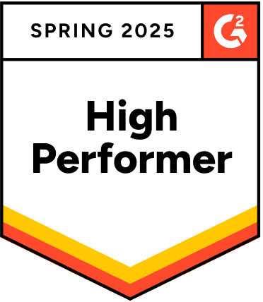 G2 High Performer Spring 2025 badge