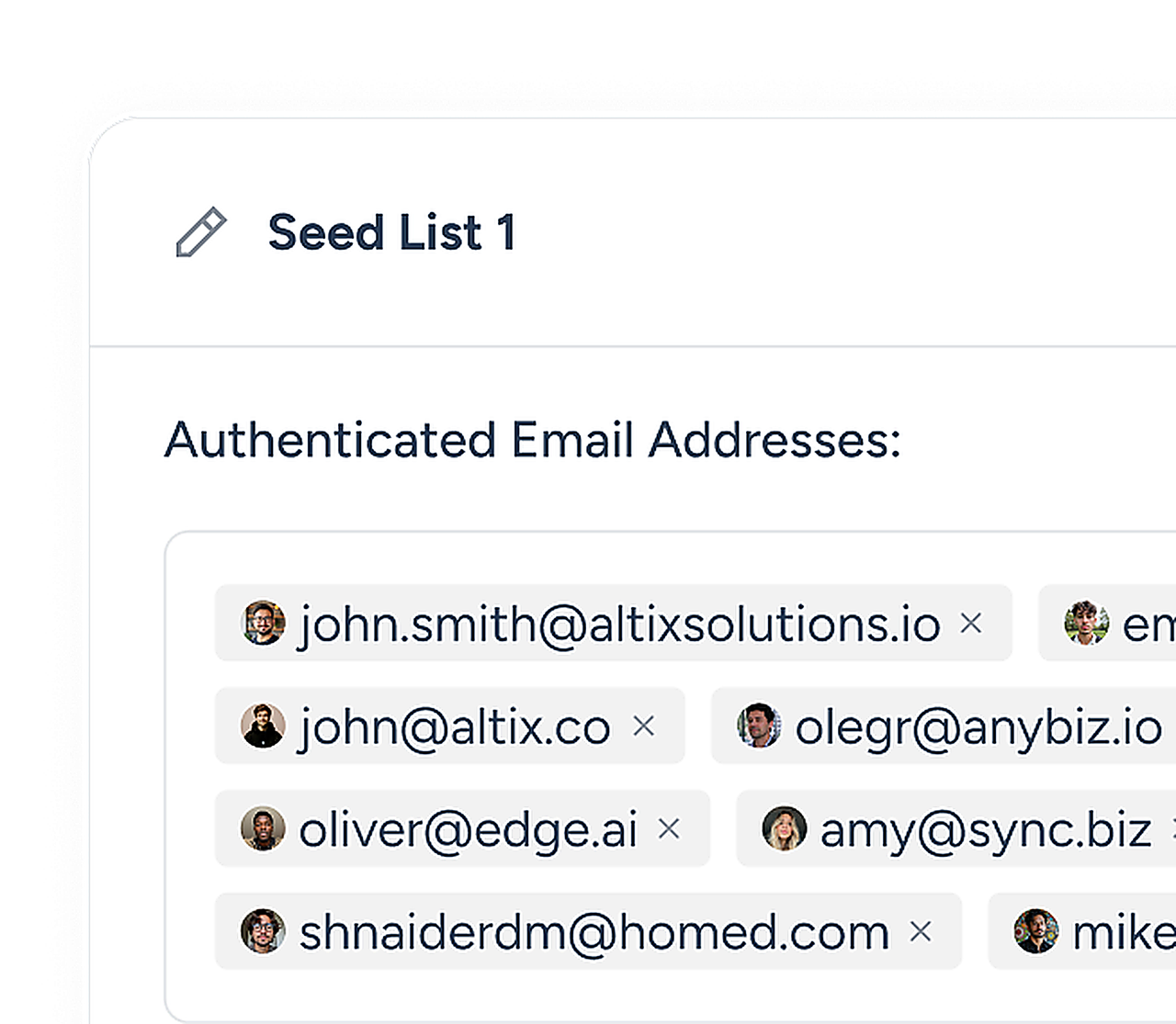 Real people, real mailboxes, no fake accounts